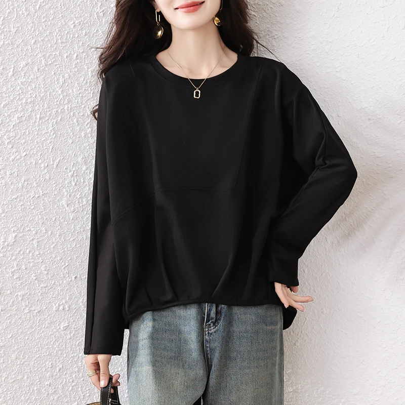 【女神新衣】2025年秋新款大码气质时尚卫衣百搭显瘦休闲宽松上衣