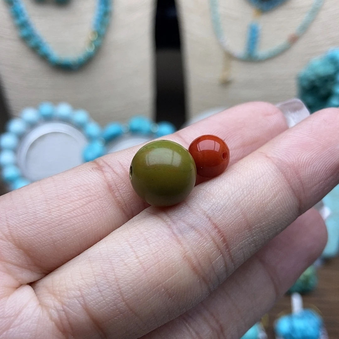 隔***3南红玛瑙未镶嵌圆珠