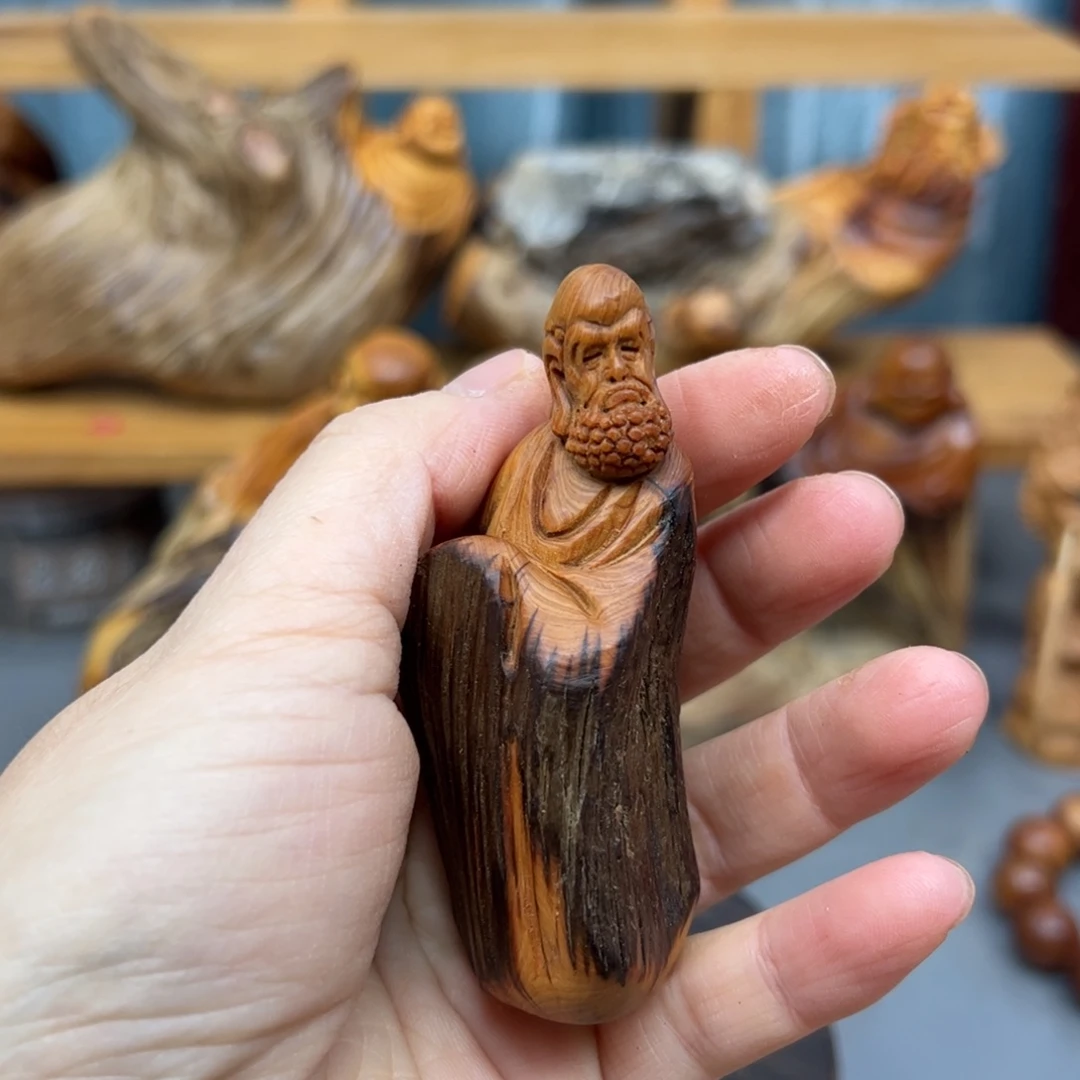 柏木崖柏木摆件手把件，2