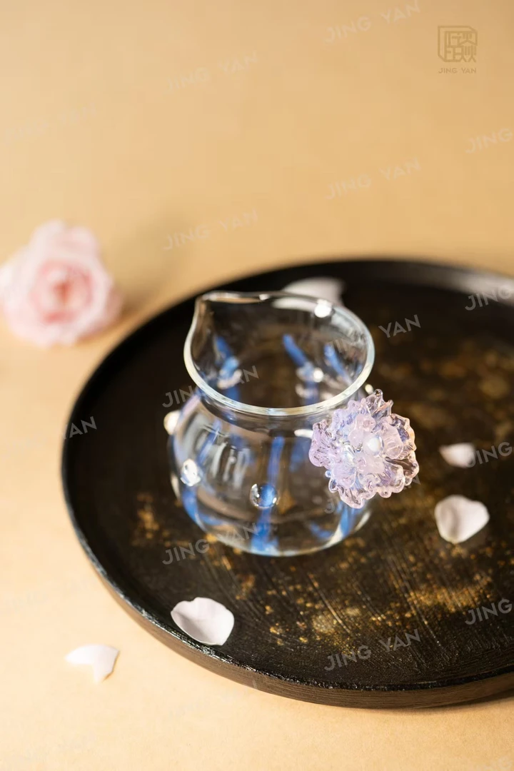 新品厦门展会新品霜花网红公道杯纯手工公道杯个性轻奢