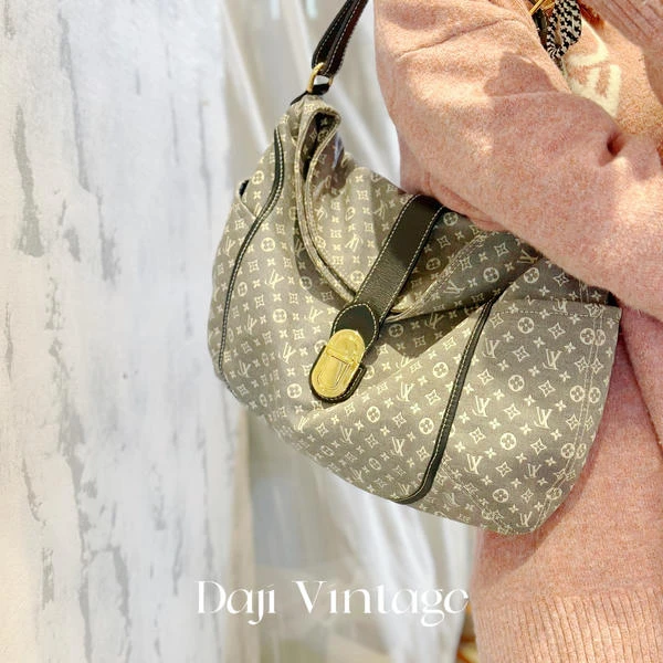 大吉中古/LV蓝丹宁饺子单肩包