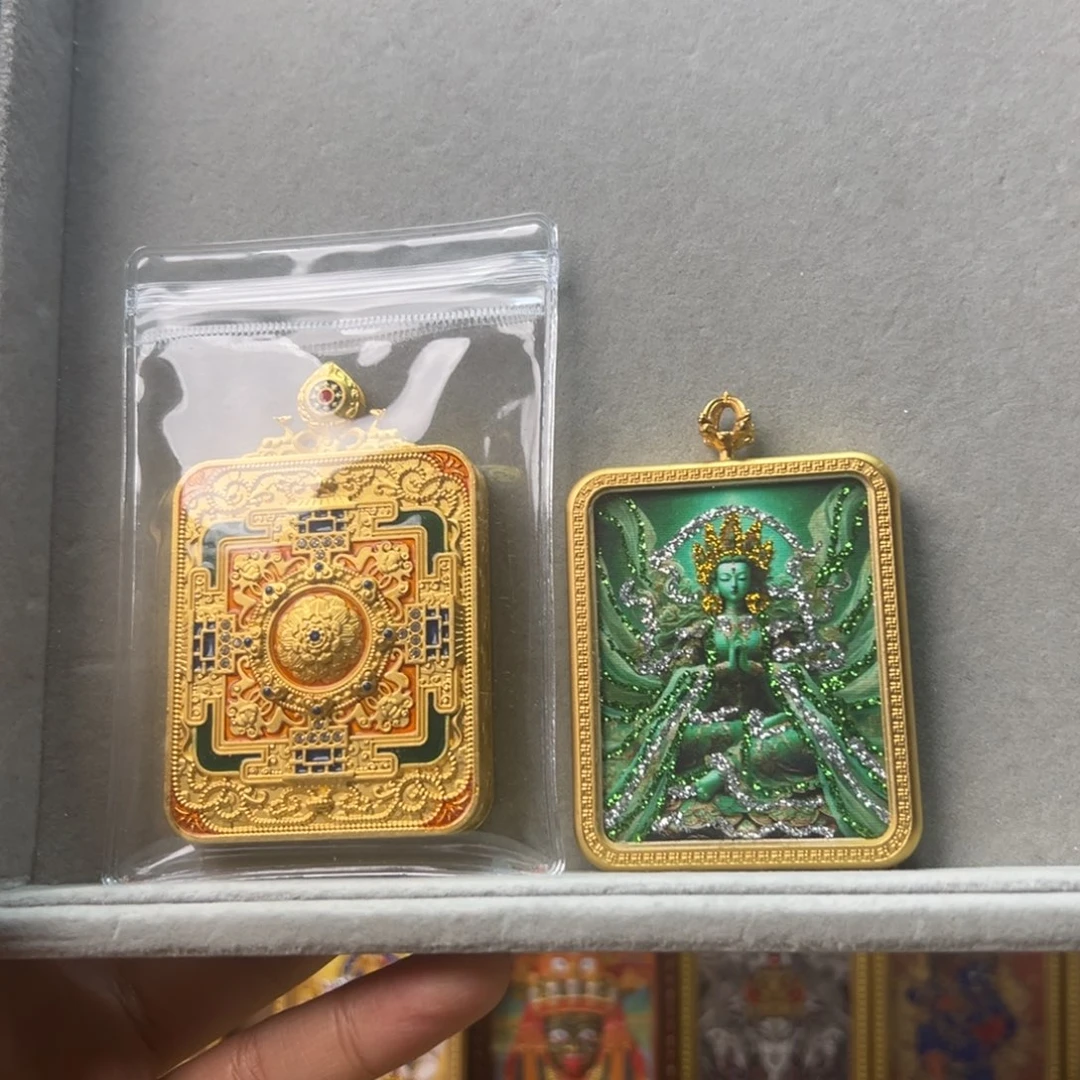 吊坠?**?唐卡绿度母➕1