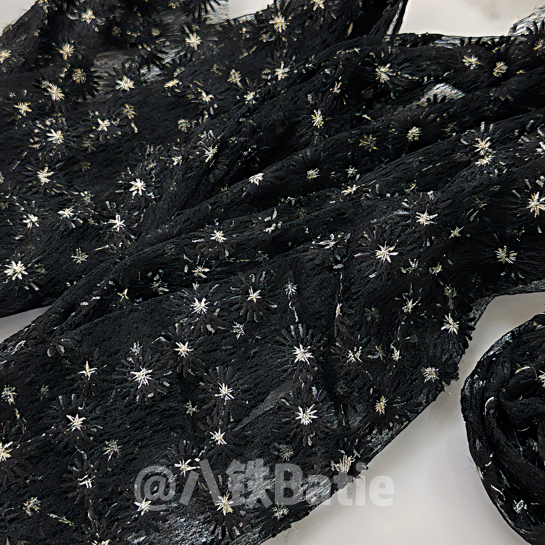 【雾岛听风】新中式手工高级丝巾花朵蕾丝薄款ins夏季镂空