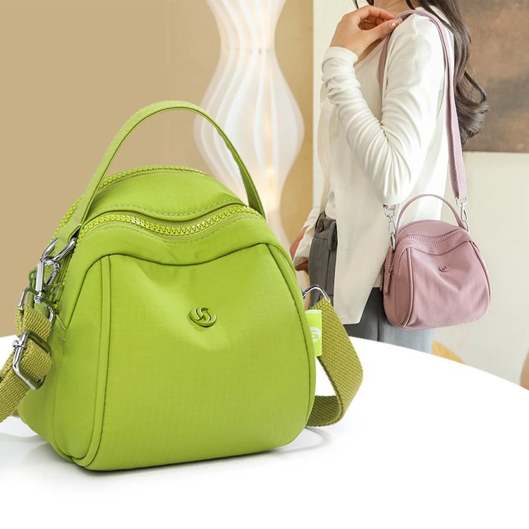 新款尼龙牛津布双肩包休闲百搭迷你轻便多功能单肩斜挎包1070