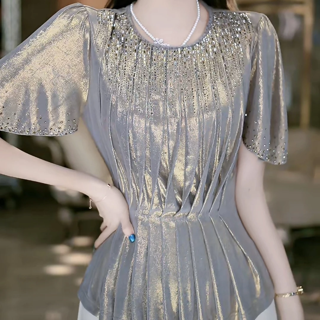 SEJI/瑟纪【西域女神】法式重工气质时尚百搭上衣