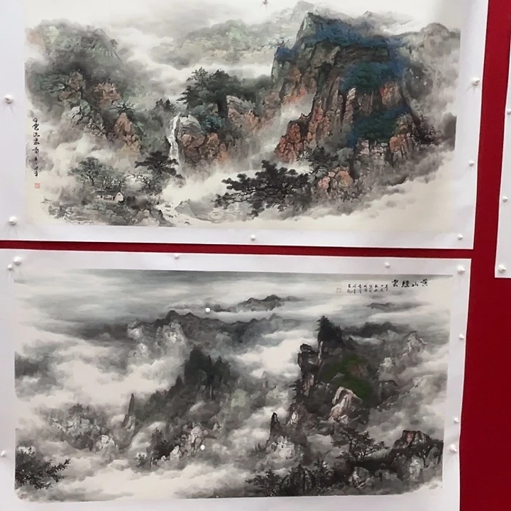 酒***尊国画绘画作品多次参加全国