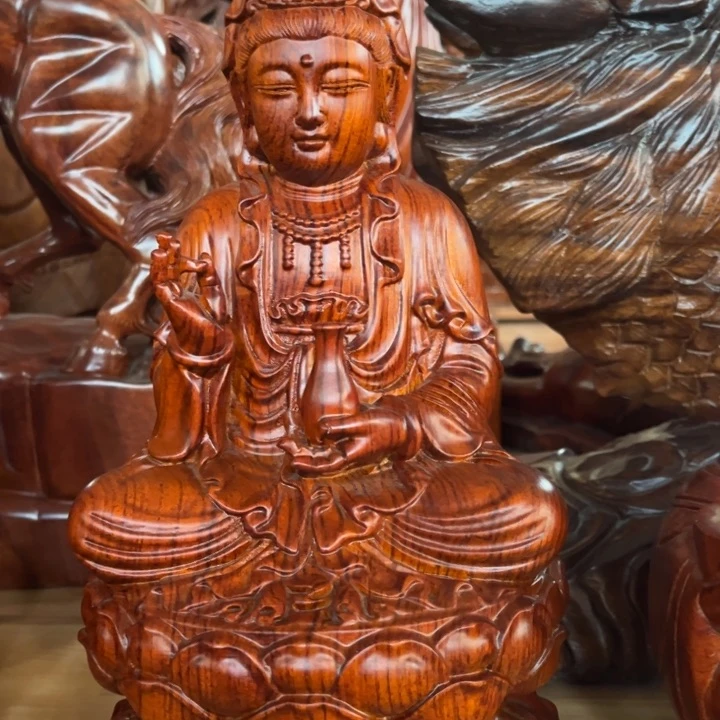 古夷苏木观音摆件