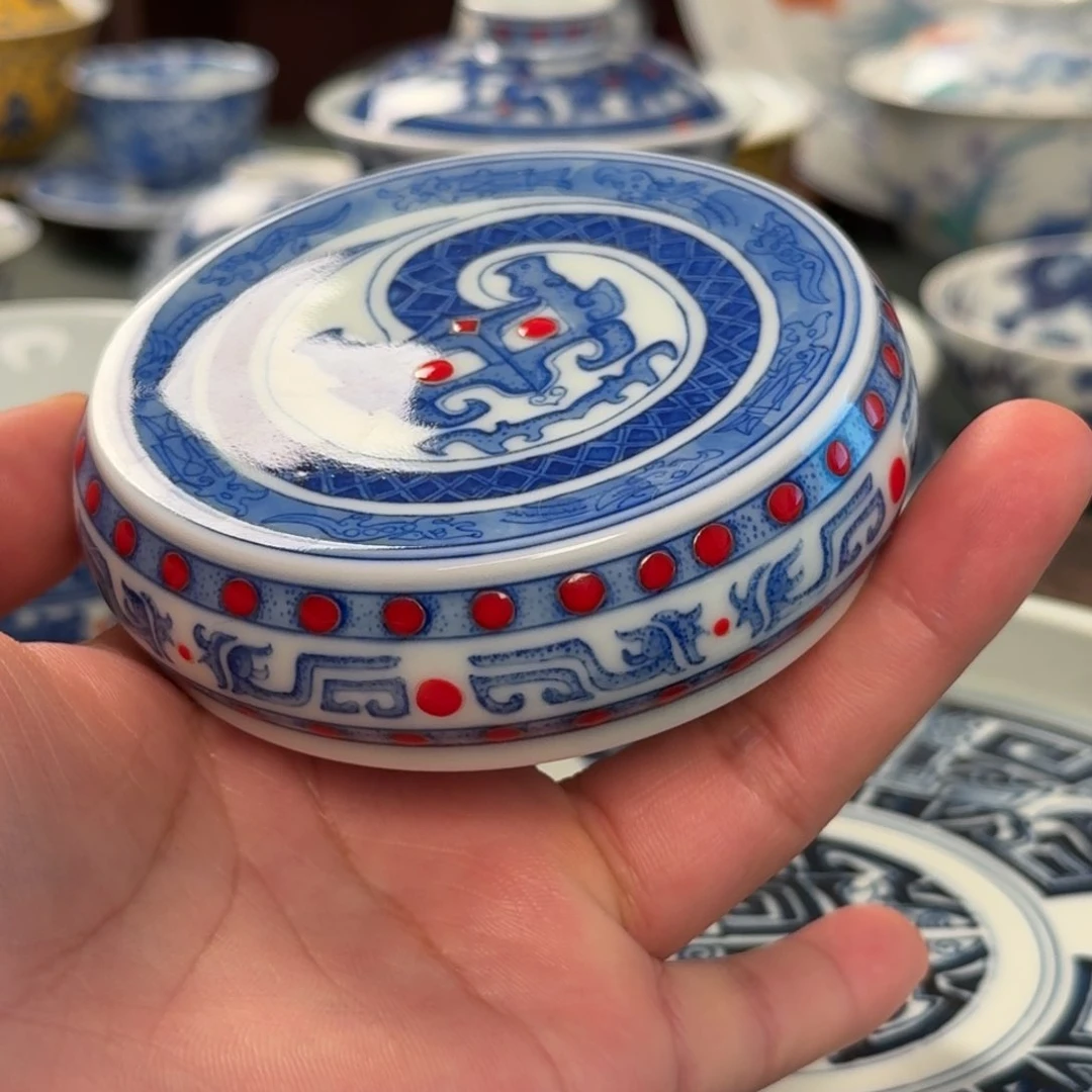 堇*纯手工手绘陶瓷茶具