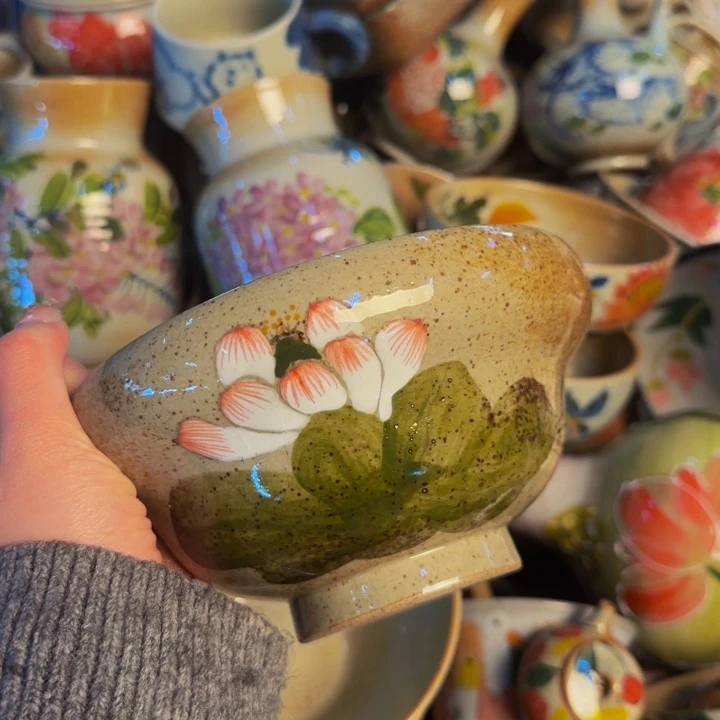 瓷片景德镇手工手绘釉下高温瓷