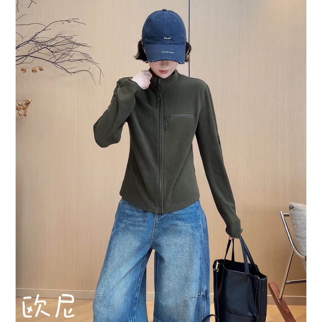 欧尼私服 2025新款【理想主义】修身款立领显瘦百搭卫衣 2509C5403