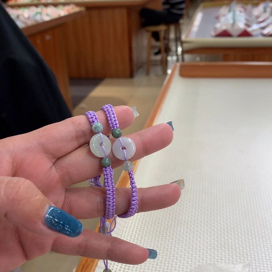 未镶嵌手链翡翠平安扣手链