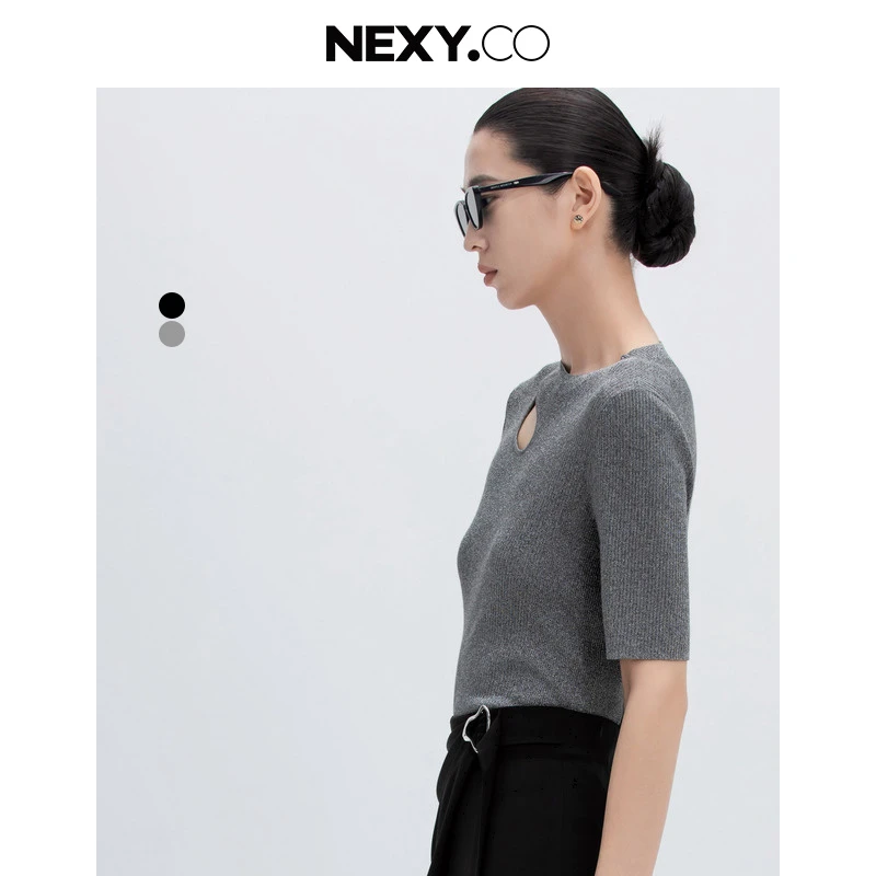 【婷婷专属】NEXY.CO/奈蔻针织衫时尚休闲夏季XZ02540C4/XZ02474U4