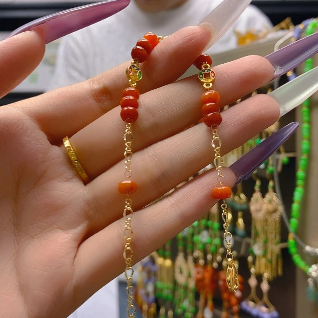 翡翠合金耳饰翡翠