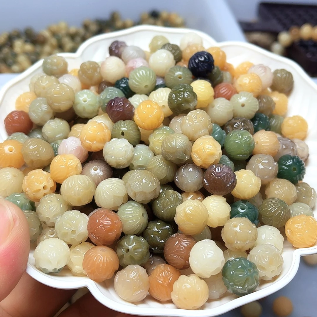 吊坠白玉菩提白玉菩提12精品莲花10颗卡灯牌宠10颗