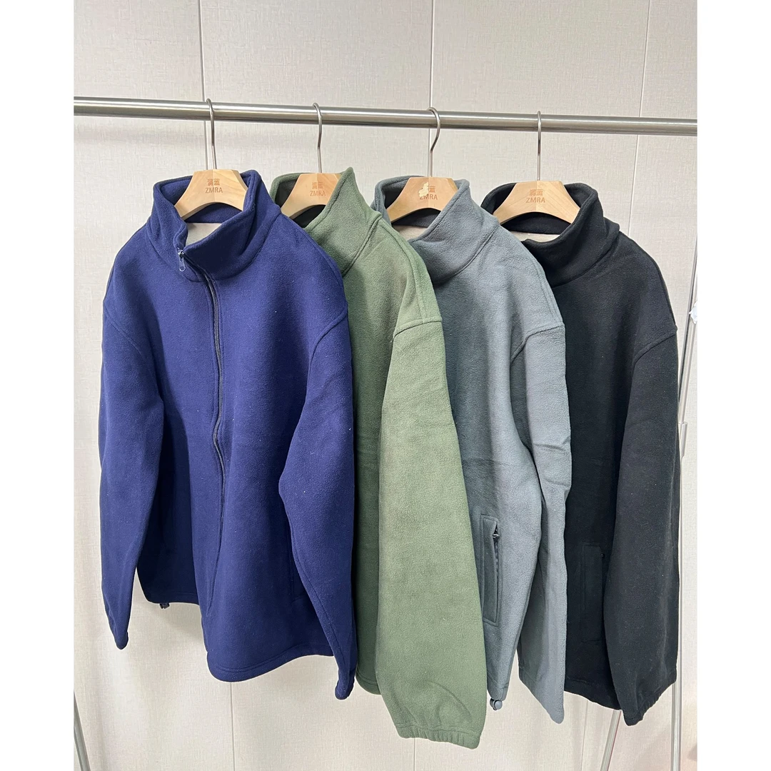 ZM2441 秋冬厚款宽松休闲百搭拉链外套