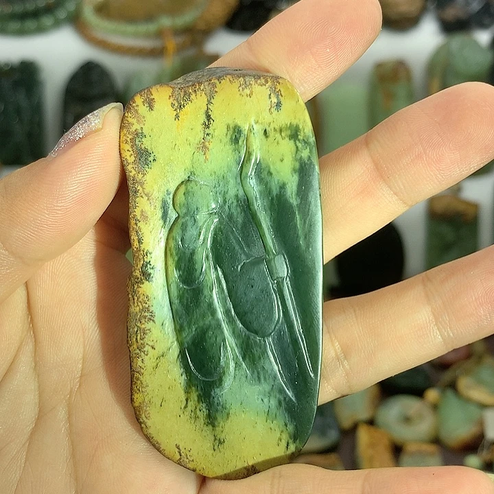 岫岩河磨玉（透闪石质玉）未镶嵌挂件