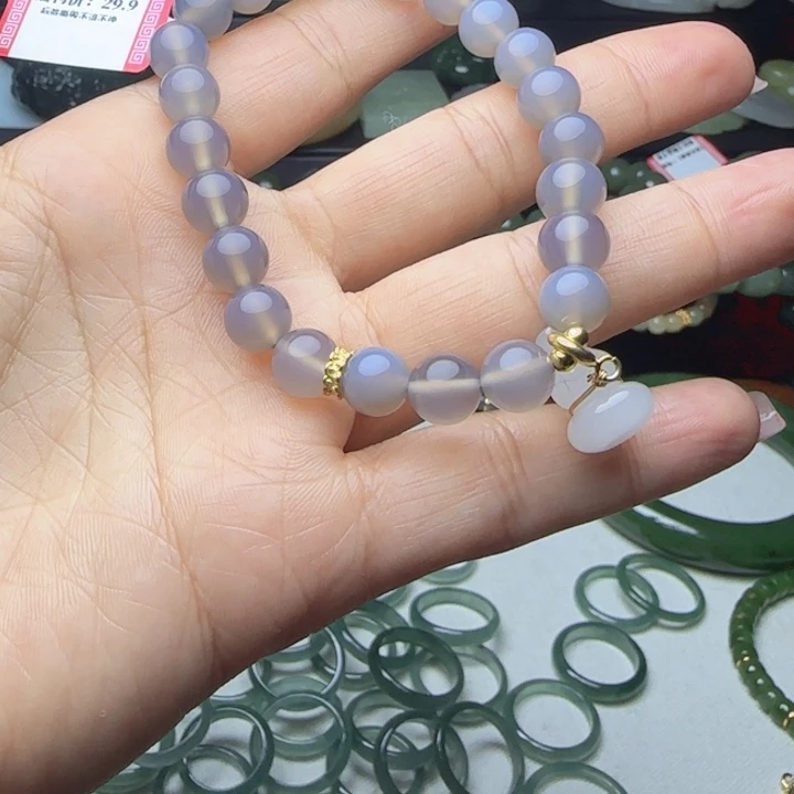 未镶嵌手链透闪石质玉