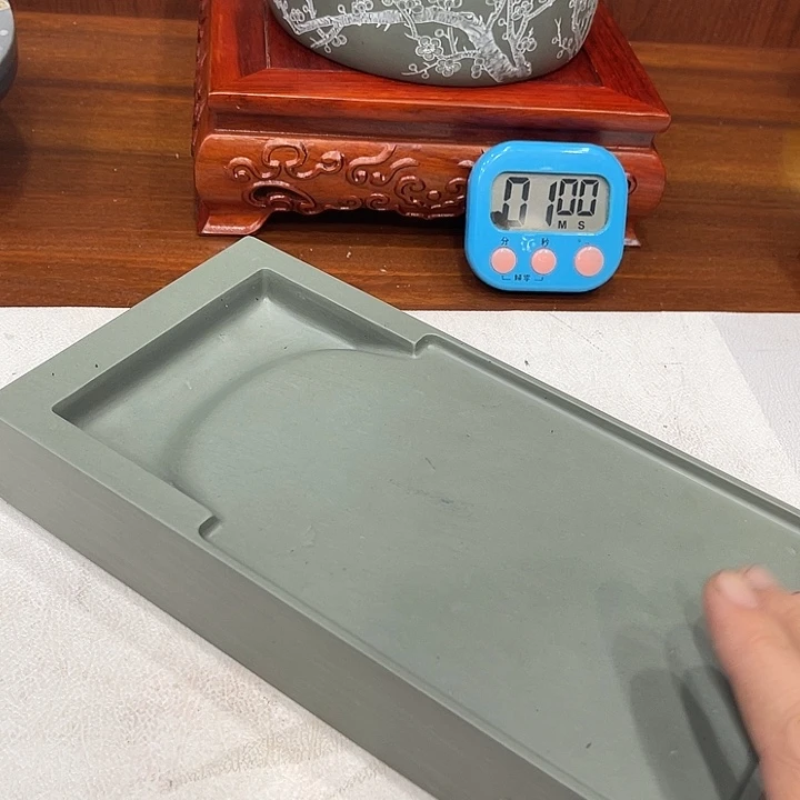 山***人易砚老坑佛石砚台砚台
