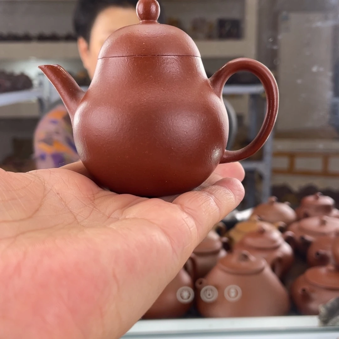 茶壶紫砂小煤窑朱泥小高梨100cc