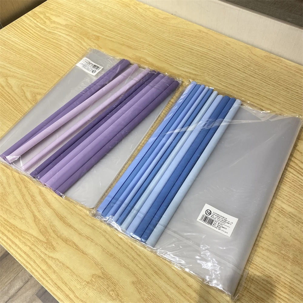 25050215B 学生文件试卷收纳夹透明抽杆夹