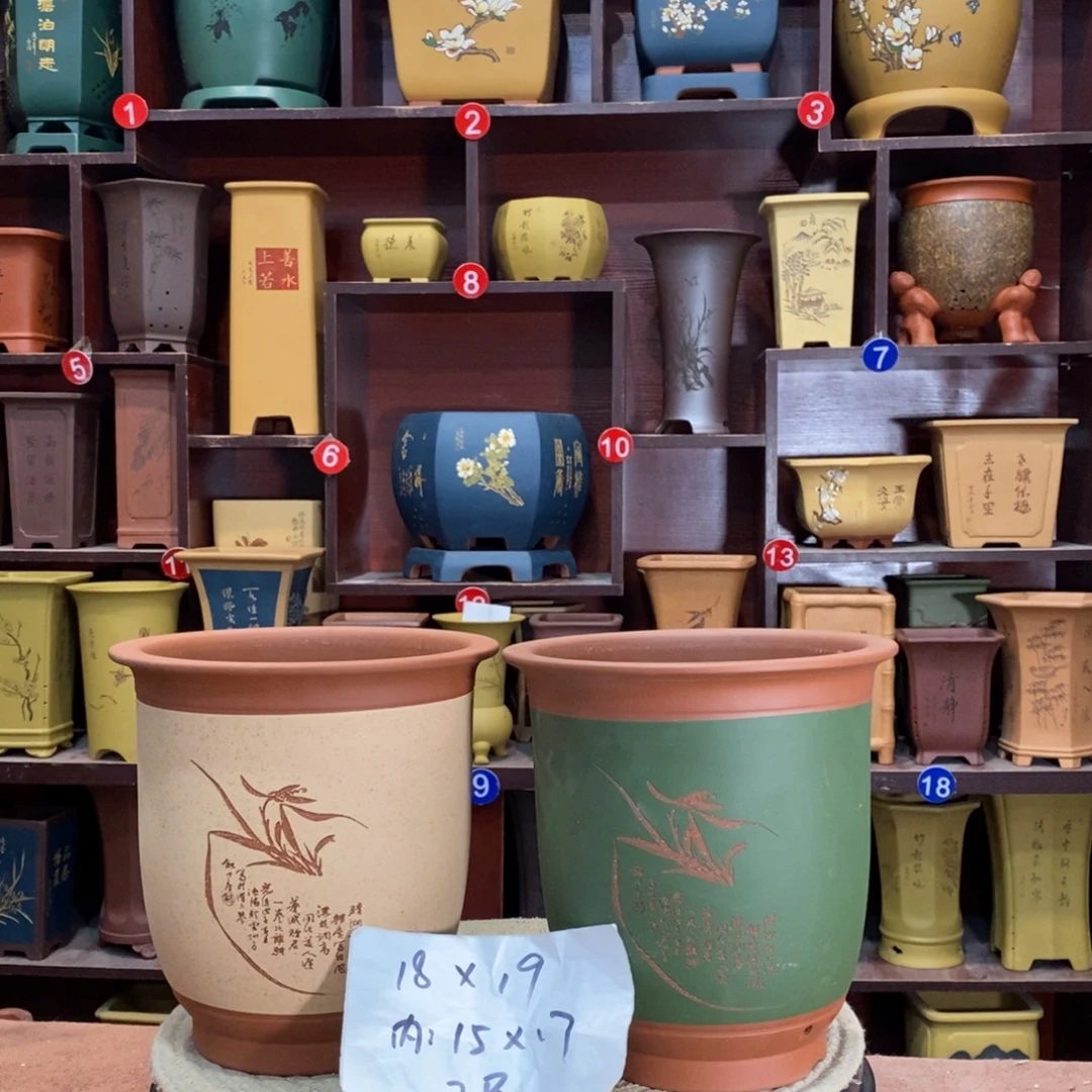 紫砂花盆紫砂花盆