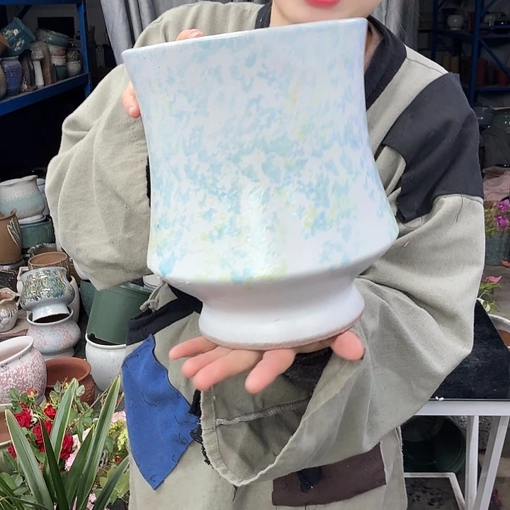 19×24 -粗陶花盆有孔-买买买