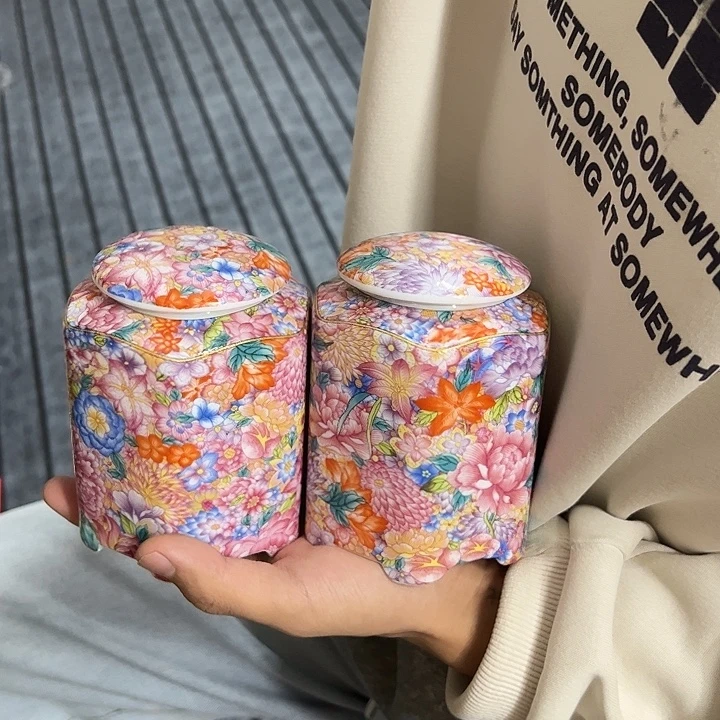 茶叶罐陶瓷家用储物罐瑕疵福利品介意勿拍