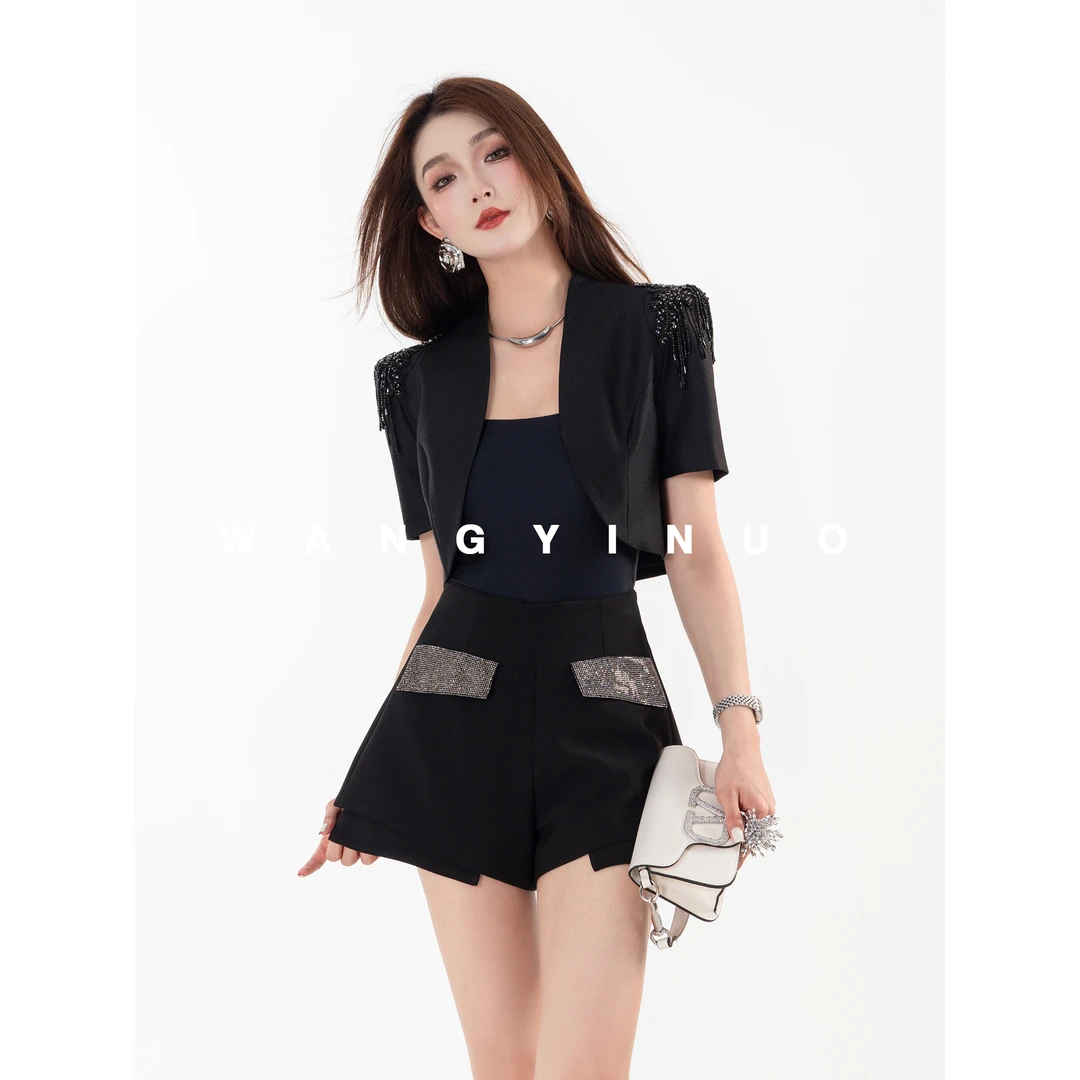 MD现货·依诺【璨璨流光】2025夏季法式小香风时尚流苏设计短款外套