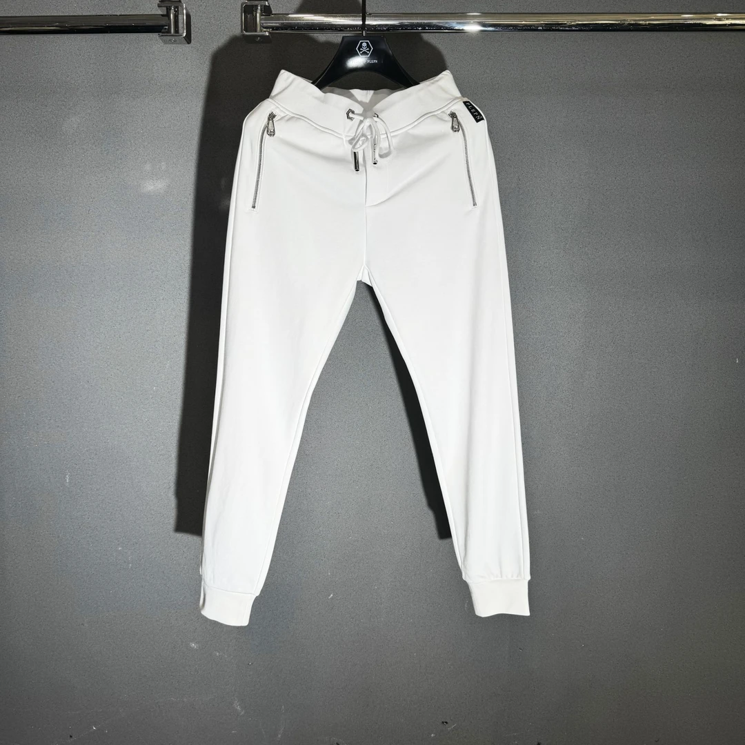 PLIPHPP PLEPN正品PP六角标 双P2.0拼皮修身显瘦男士卫裤子K5525