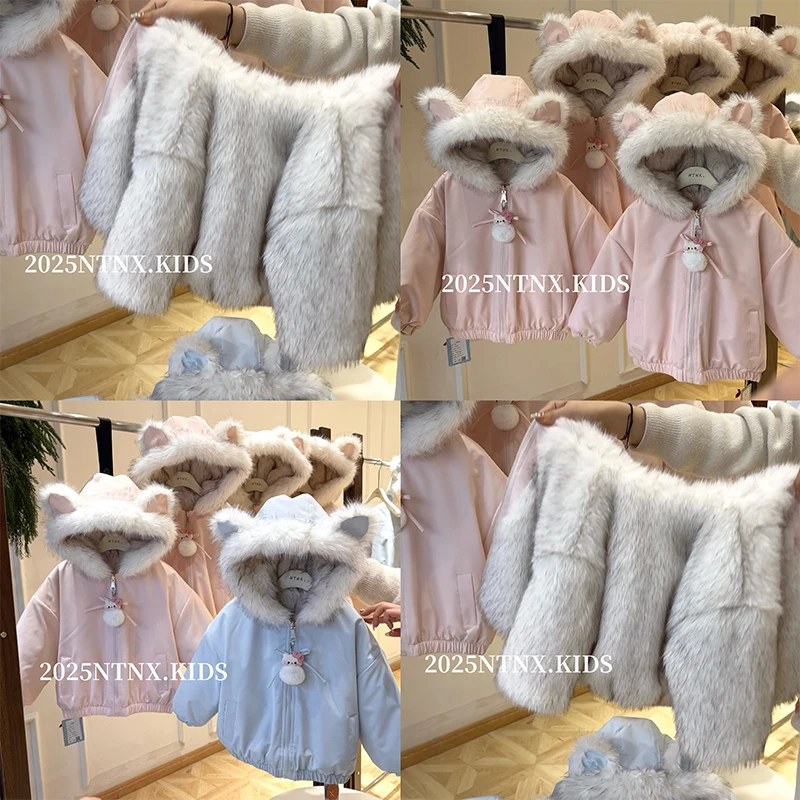 女童三防加厚过冬加绒外套Q2501519