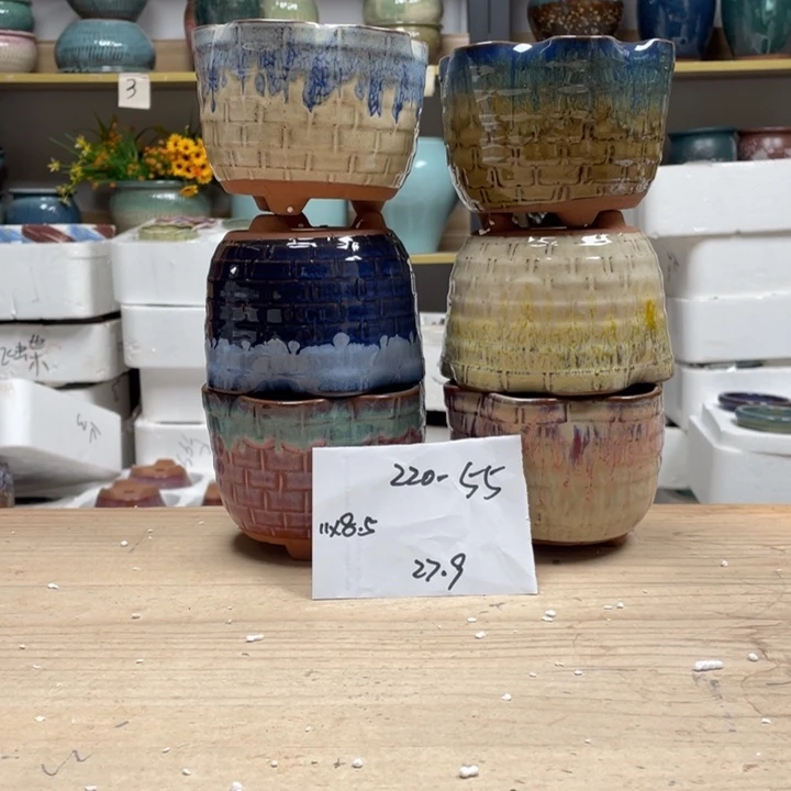 紫砂花盆多肉花盆微瑕55