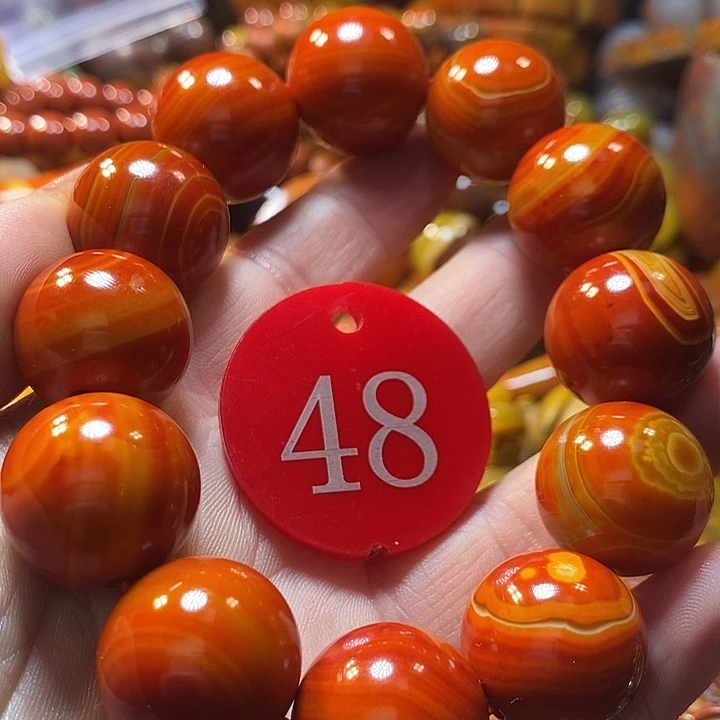 用***2玛瑙/玉髓未镶嵌手链