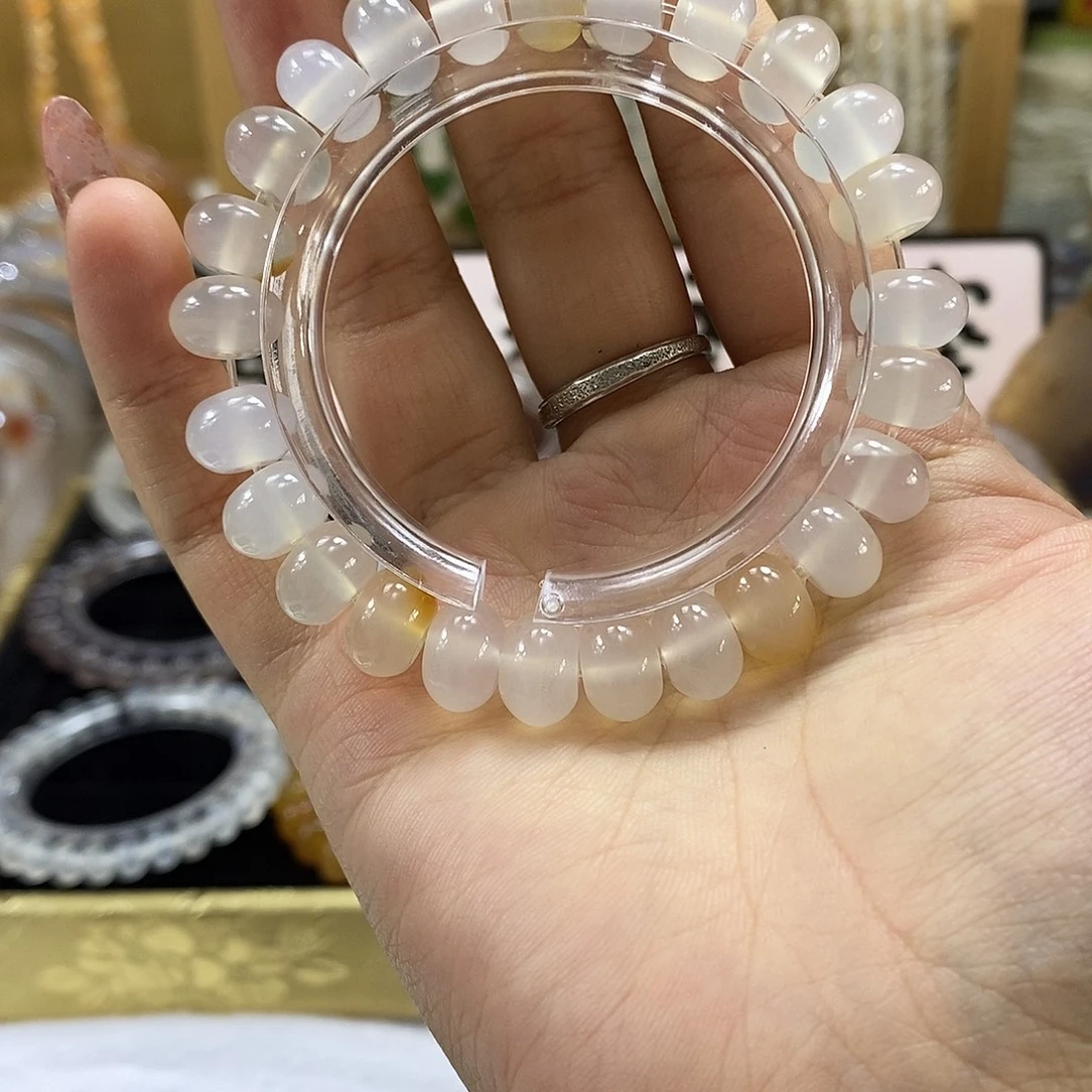 未镶嵌手串玛瑙/玉髓7*11算盘手串3