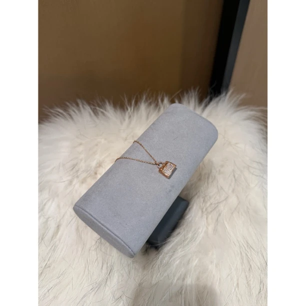 铜合金锆石项链 P1158  包包项链