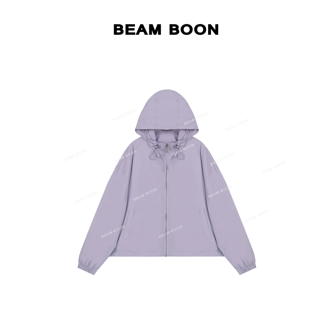Beam Boon|【柏林雨】Jil S*轻盈户外防风抽绳连帽休闲冲锋衣外套