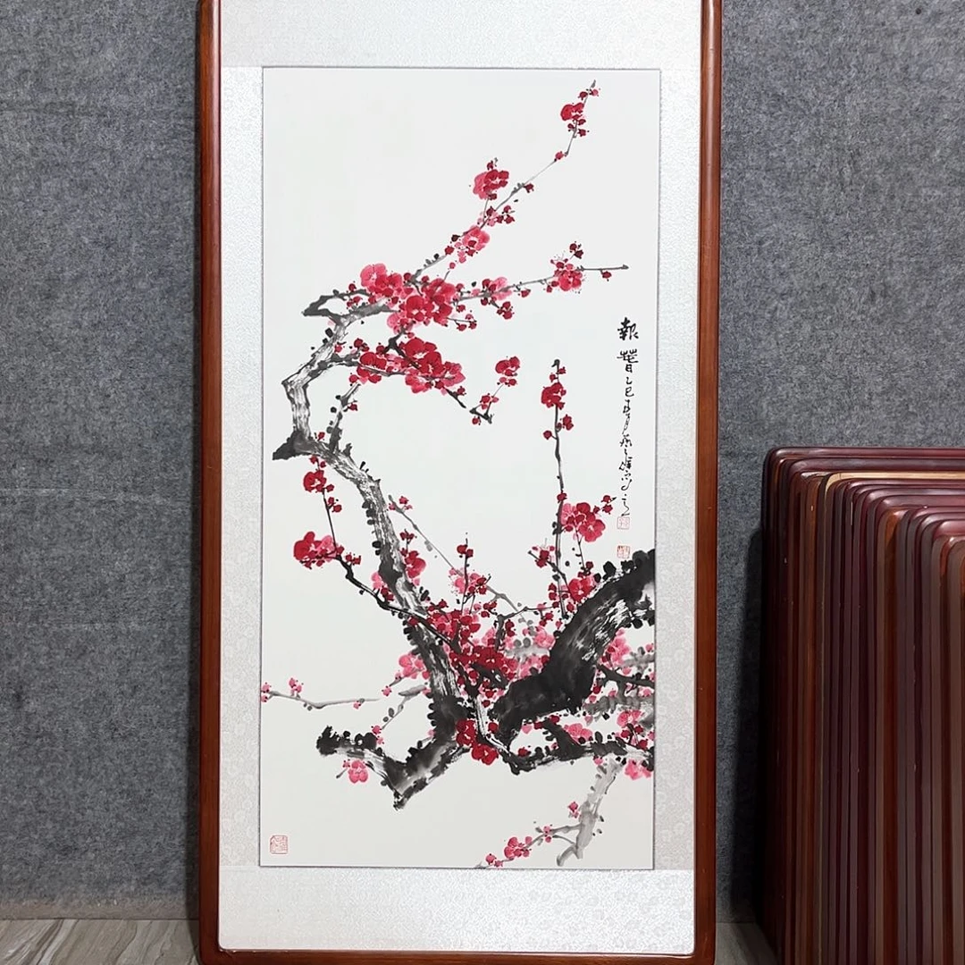 国画书画作品带框63×123