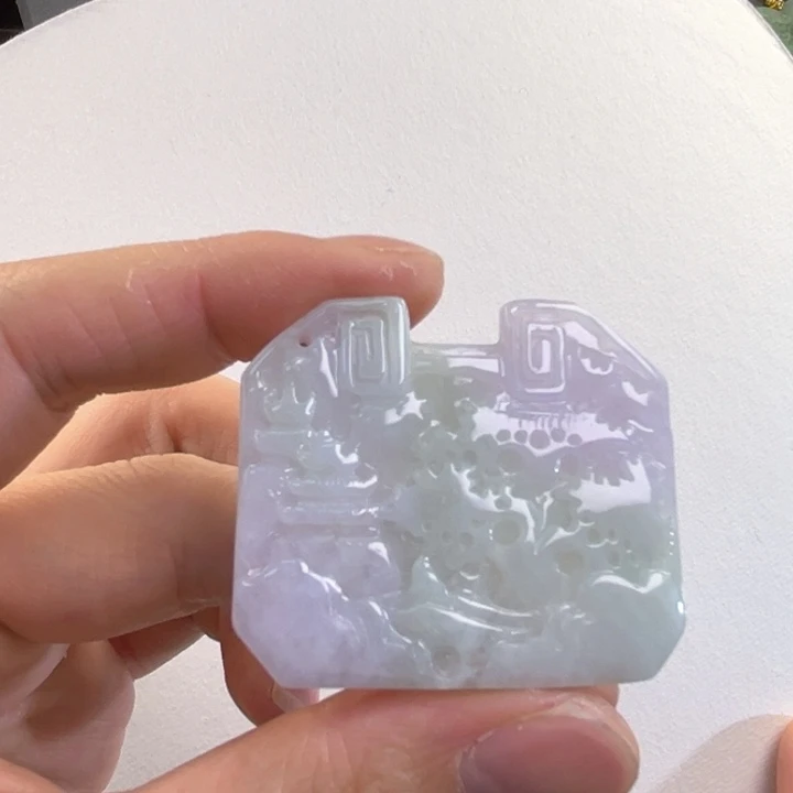 翡翠吊坠(赠链)未镶嵌代编织