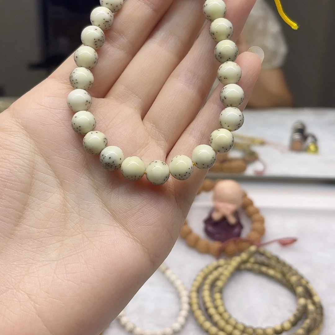 星月菩提吊坠8龙蛋石玉同枝均匀针尖星