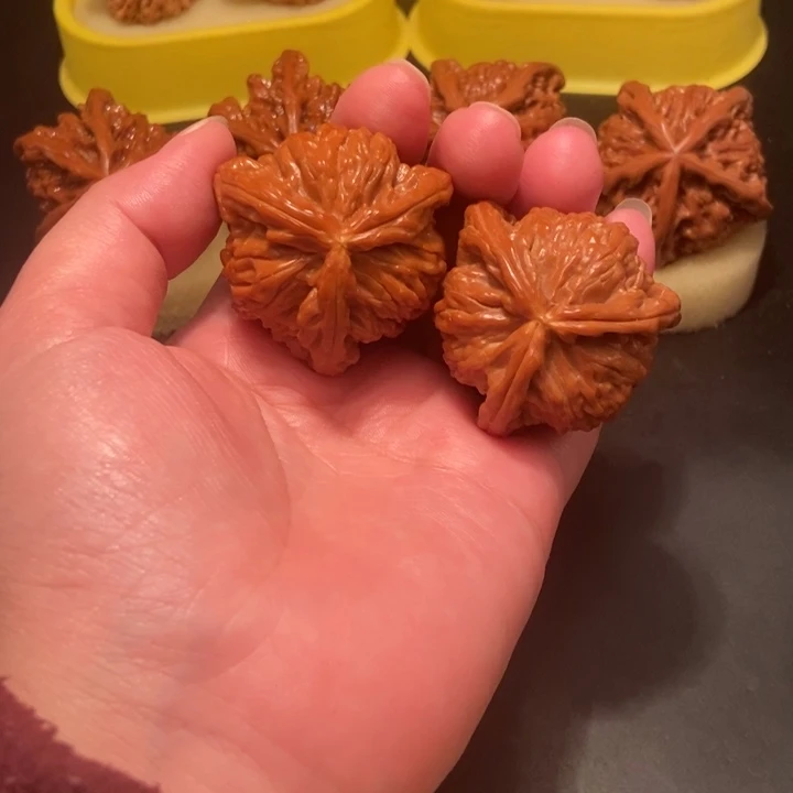 吊坠文玩核桃灯****常工艺三棱