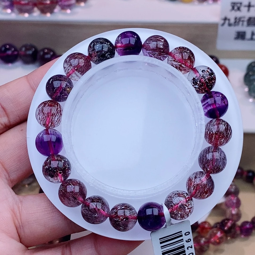 未镶嵌手串水晶黑加仑超七10+m