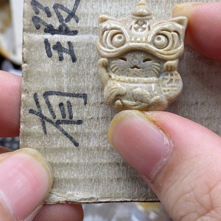 颈饰未镶嵌硅化珊瑚（珊瑚玉）独**?小