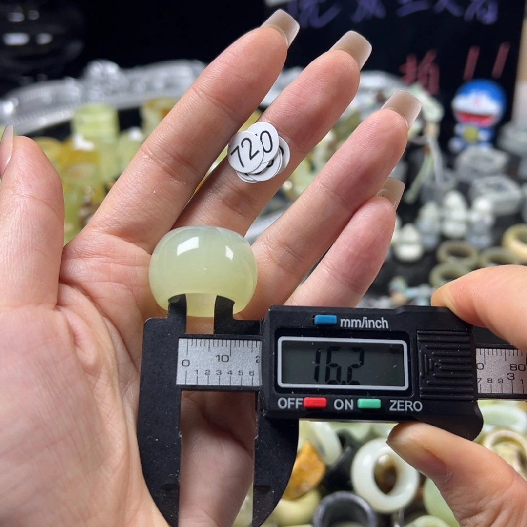 蛇纹石玉银S925镶嵌戒指