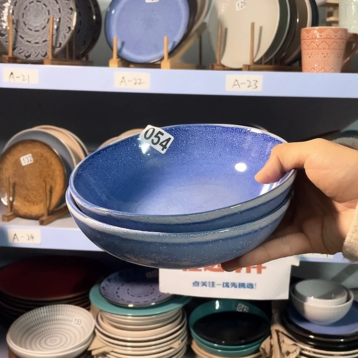 瓷2只高温釉下彩陶瓷餐具