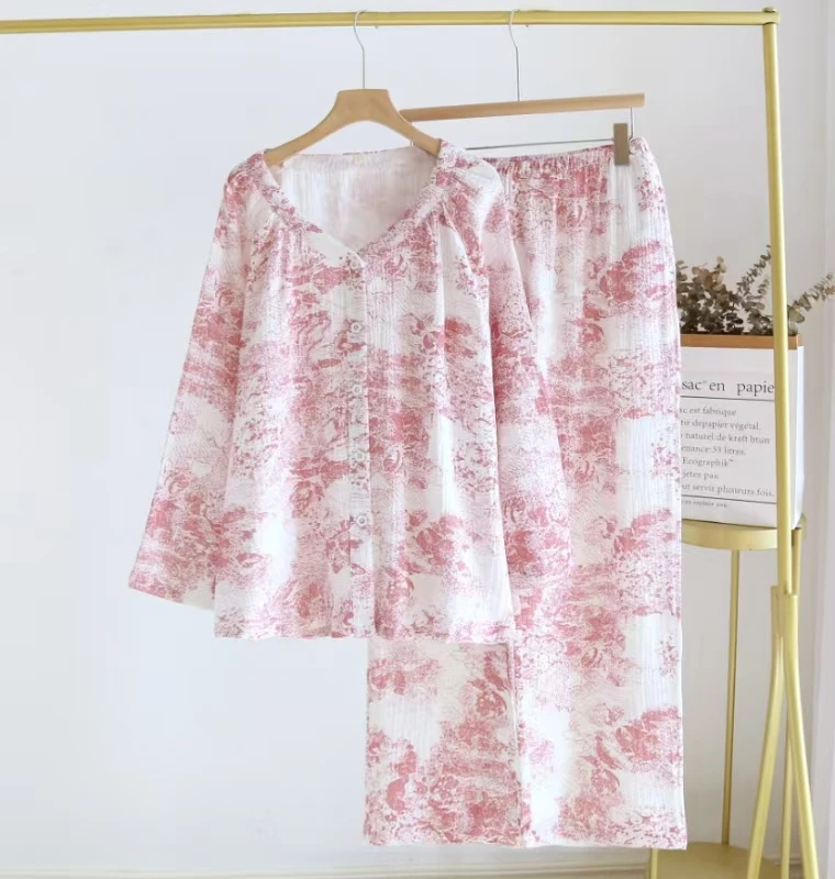 格姐家~日常舒适女士长裤家居服套装1859