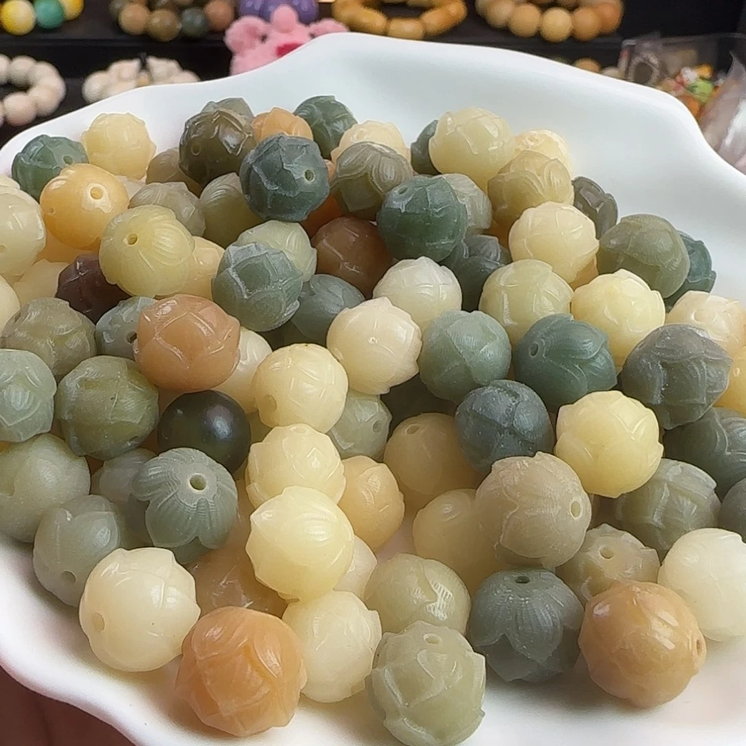 菩提根/象牙果手串微瑕卡12/13莲花30颗➕20颗