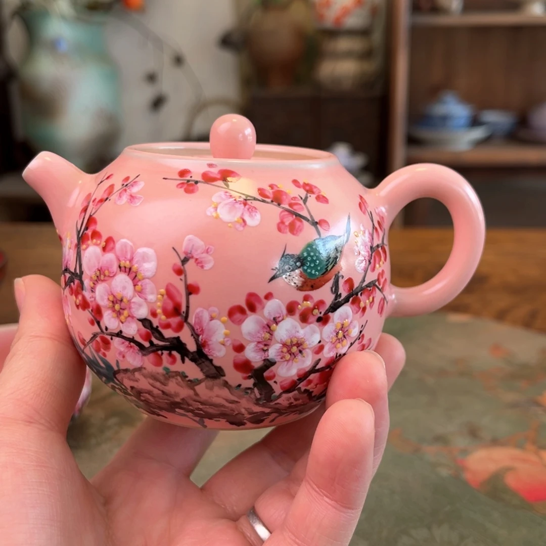 杯柴烧手工手绘陶瓷