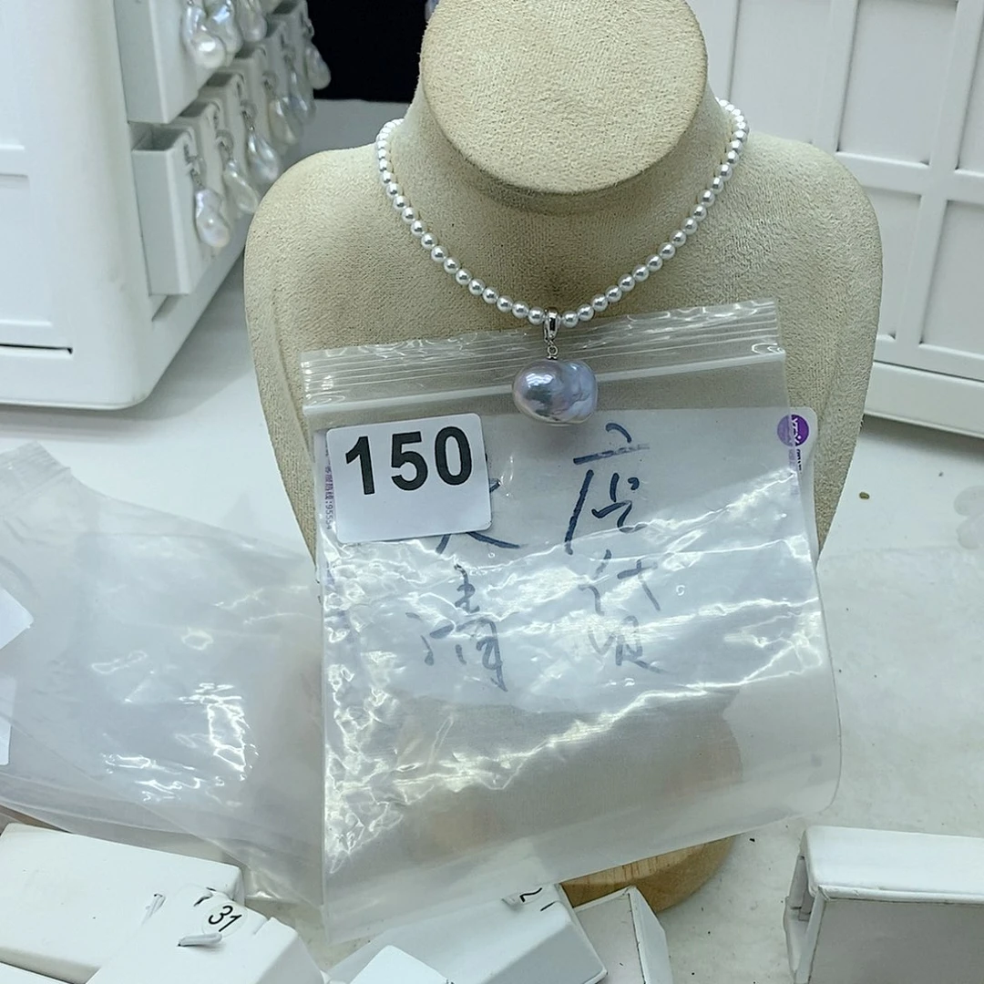 淡水珍珠颈饰合金