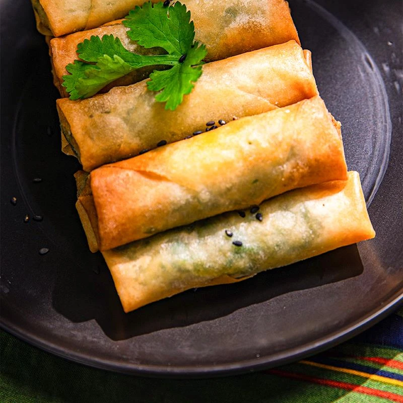 鹿有有老式荠菜肉丝春卷半成品速食鲜肉炸春卷春饼酥脆点心