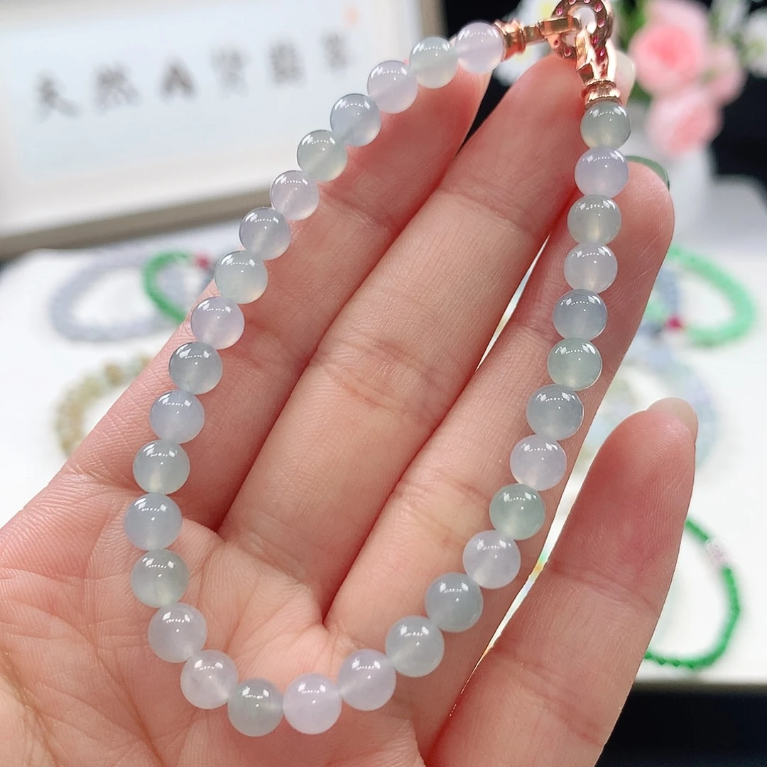 翡翠未镶嵌手链手链5.6mm