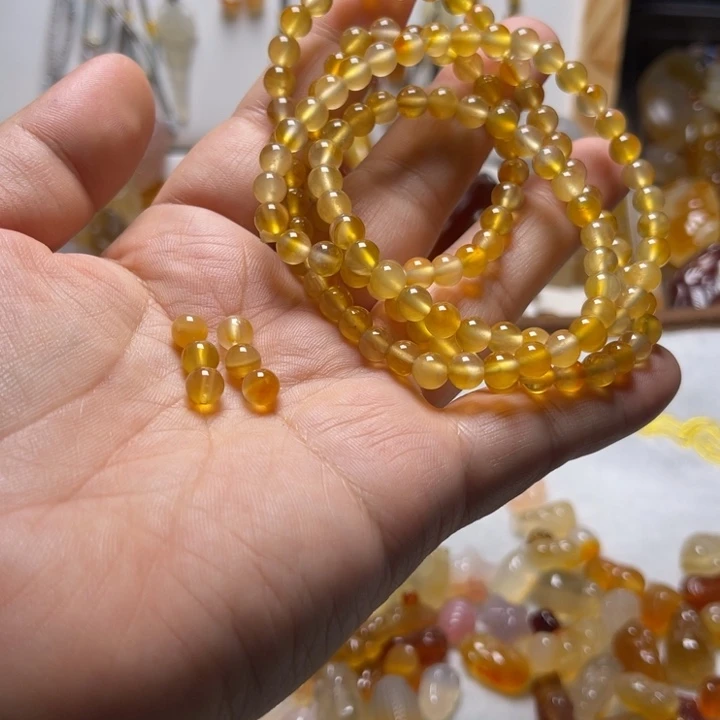 天***心玛瑙/玉髓未镶嵌颈饰0017